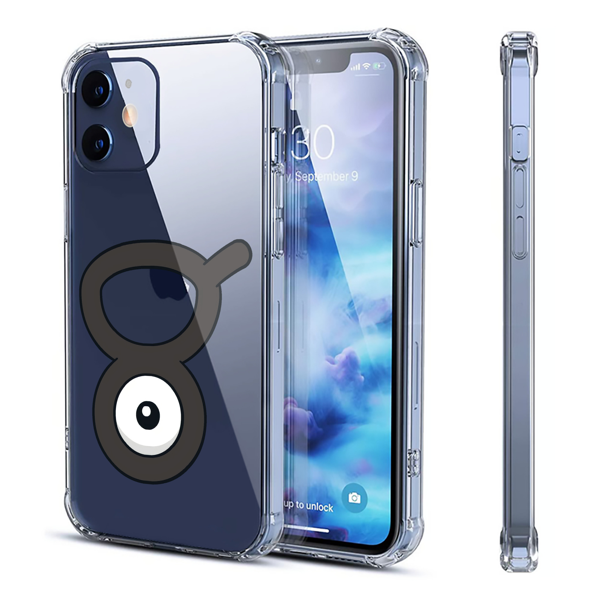 （画像用） ポケットモンスター Pokémon 【iPhone 12シリーズ対応】透明スマホケース（クリアソフトケース）